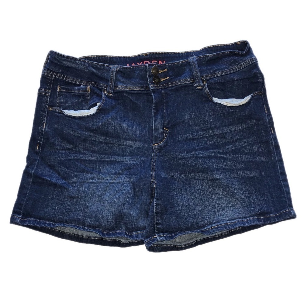 Jayden Stretch Denim Blue Jean Shorts 11*